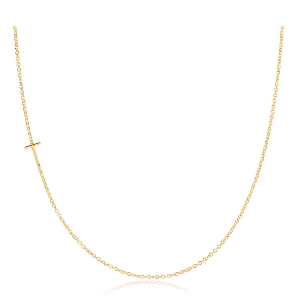 Gold T Necklace